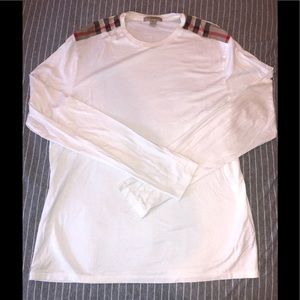 Burberry Men’s Shoulder Patch long sleeve tee